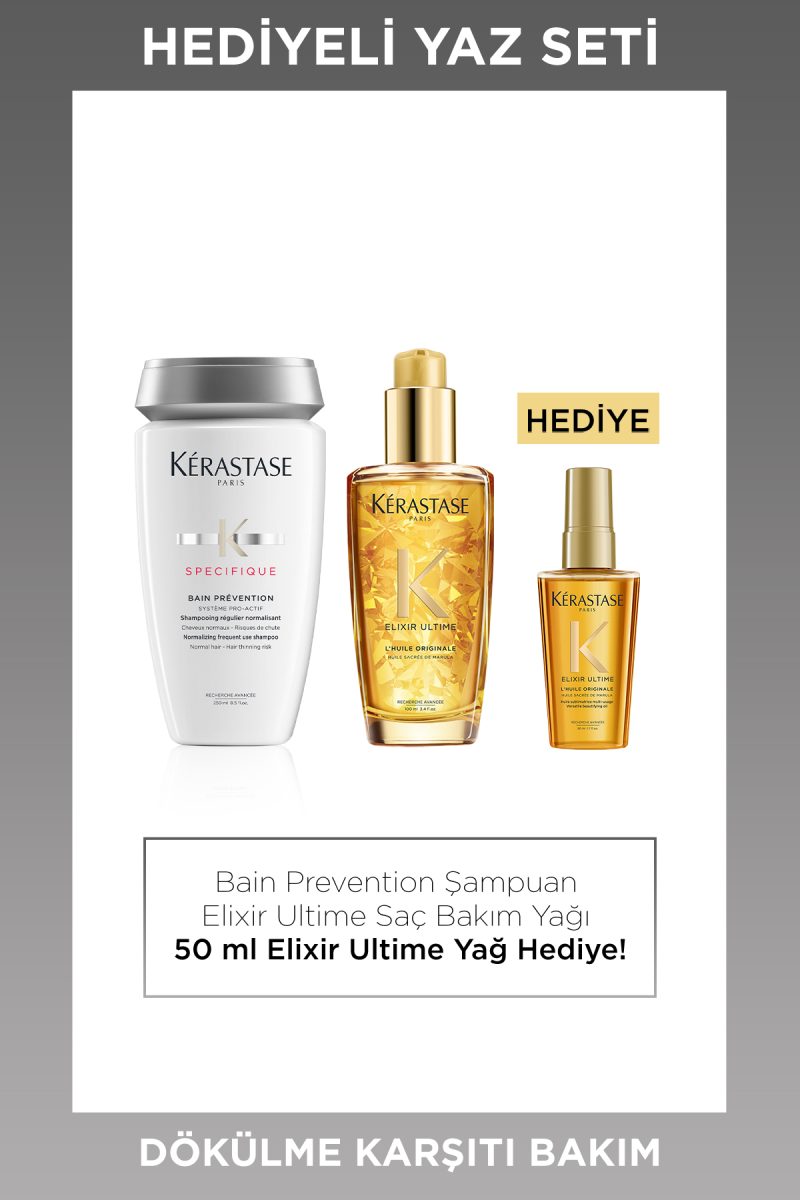 Bain Prevention Dökülme Karşıtı Hediyeli Saç Bakım Seti