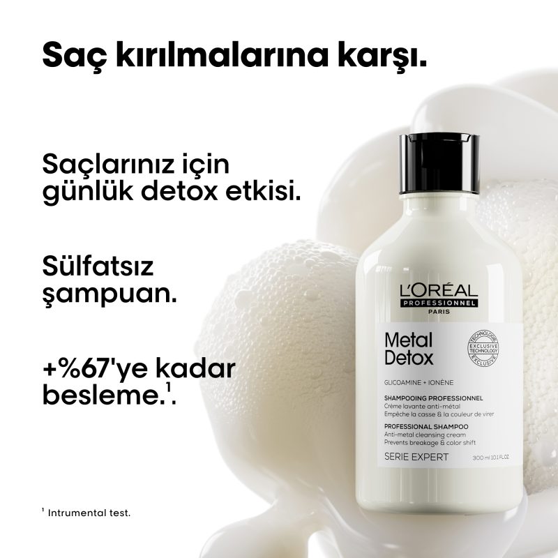 Metal Detox İşlem Görmüş ve Yıpranmış Saçlar İçin Kırılma Karşıtı Arındırıcı Şampuan - Görsel 2