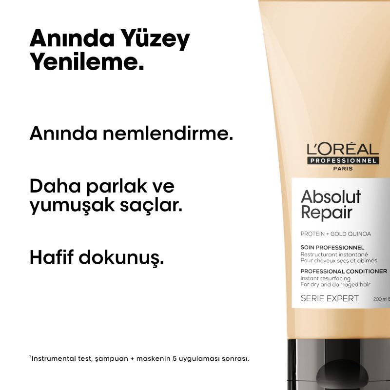 Absolut Repair Yıpranmış Saçlar İçin Onarıcı Saç Bakım Kremi - Görsel 2