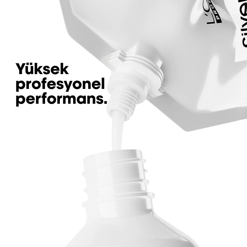 Serie Expert Silver Çok Açık Sarı, Gri Ve Beyaz Saçlar Için Renk Dengeleyici Mor Refill Şampuanı - Görsel 2