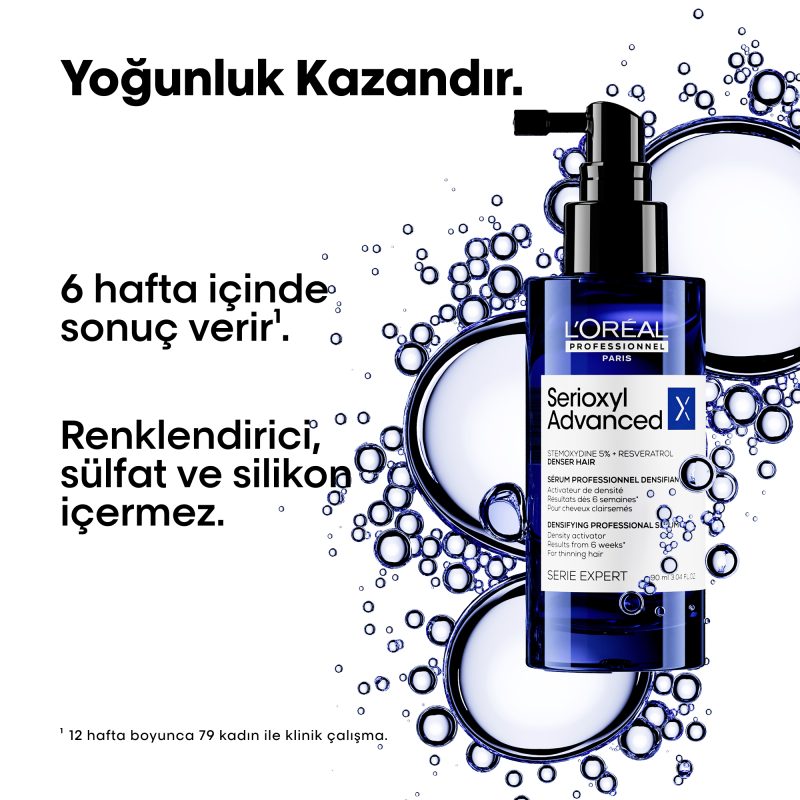 Serioxyl Advanced İncelmiş Saç Telleri için Yoğunluk Kazandıran Serum - Görsel 3