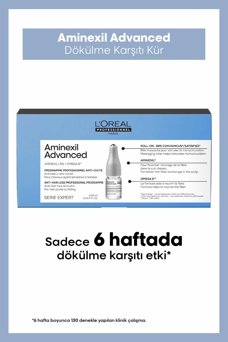 Aminexil Advanced Saç Dökülmesine Karşı Etkili Kür 10X6