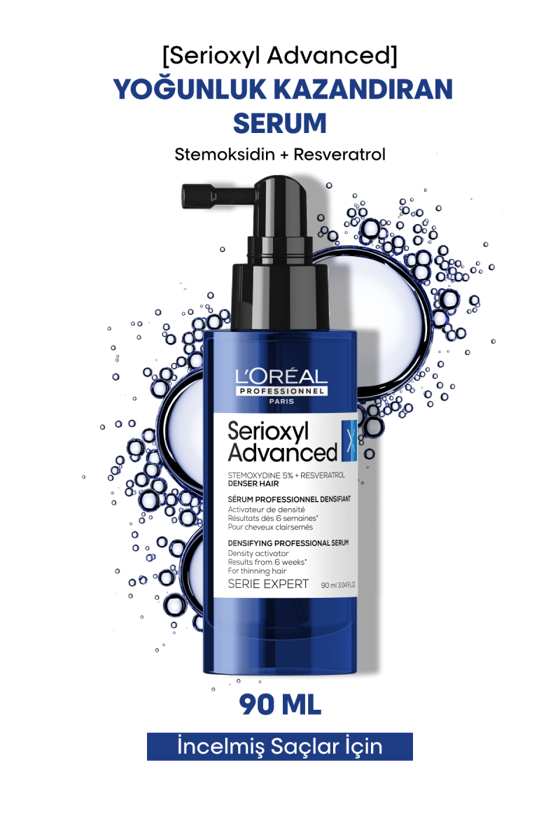 Serioxyl Advanced İncelmiş Saç Telleri için Yoğunluk Kazandıran Serum
