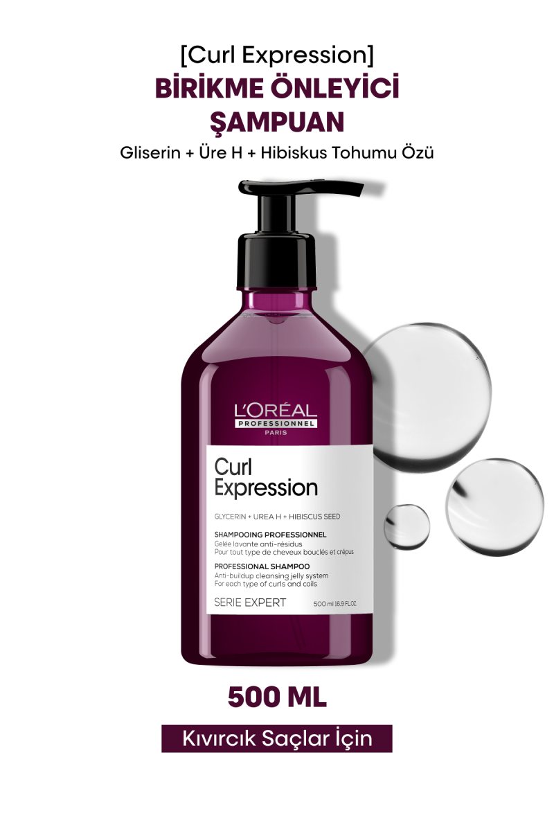 Curl Expression Kıvırcık Saçlar İçin Birikme Önleyici Şampuan