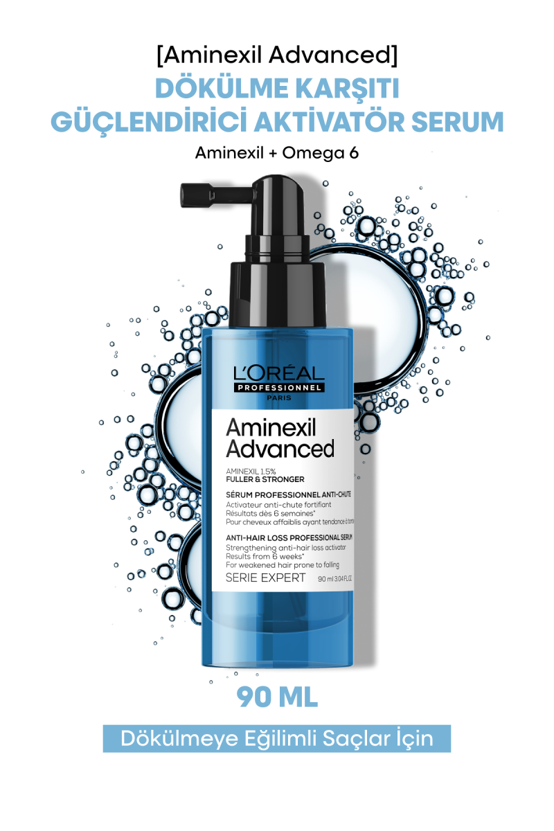 Aminexil Advanced  Daha Gür & Daha Güçlü Saçlar için Dökülme Karşıtı Güçlendirici Aktivatör Serum