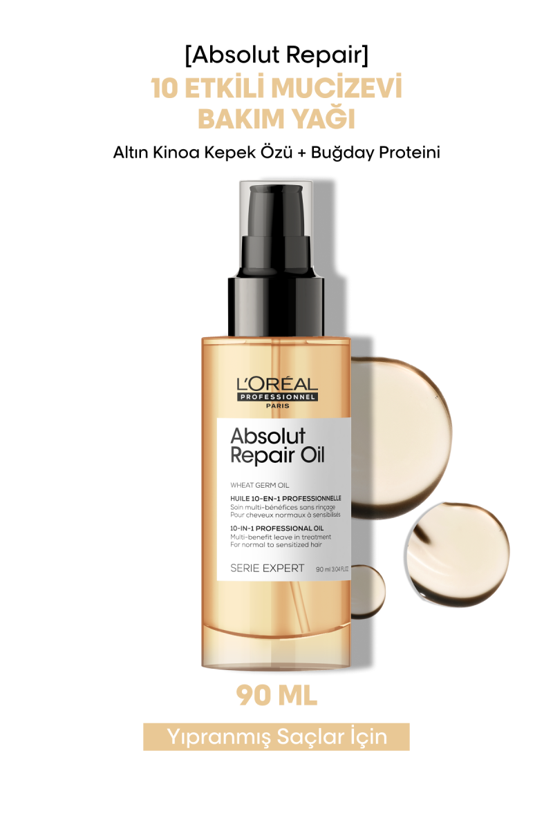 Absolut Repair Normal-Hassaslaşmış Saçlar İçin 10’u 1 Arada Durulanmayan Saç Bakım Yağı 90 ml - Görsel 2