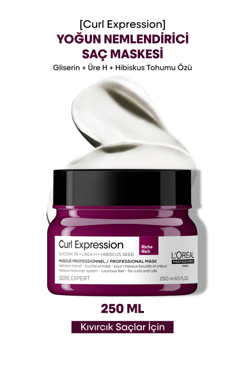 Curl Expression Kıvırcık Saçlar İçin Yoğun Nemlendirici Maske