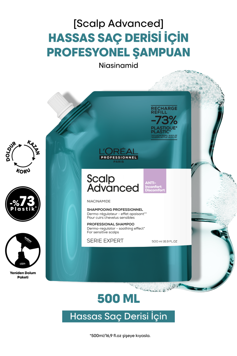 Scalp Advanced Hassas Saç Derisi için Profesyonel Refill Şampuan
