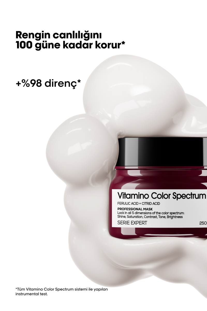 Vitamino Color Spectrum Boyalı Saçlar İçin Güçlendirici Maske 250 ml - Görsel 2