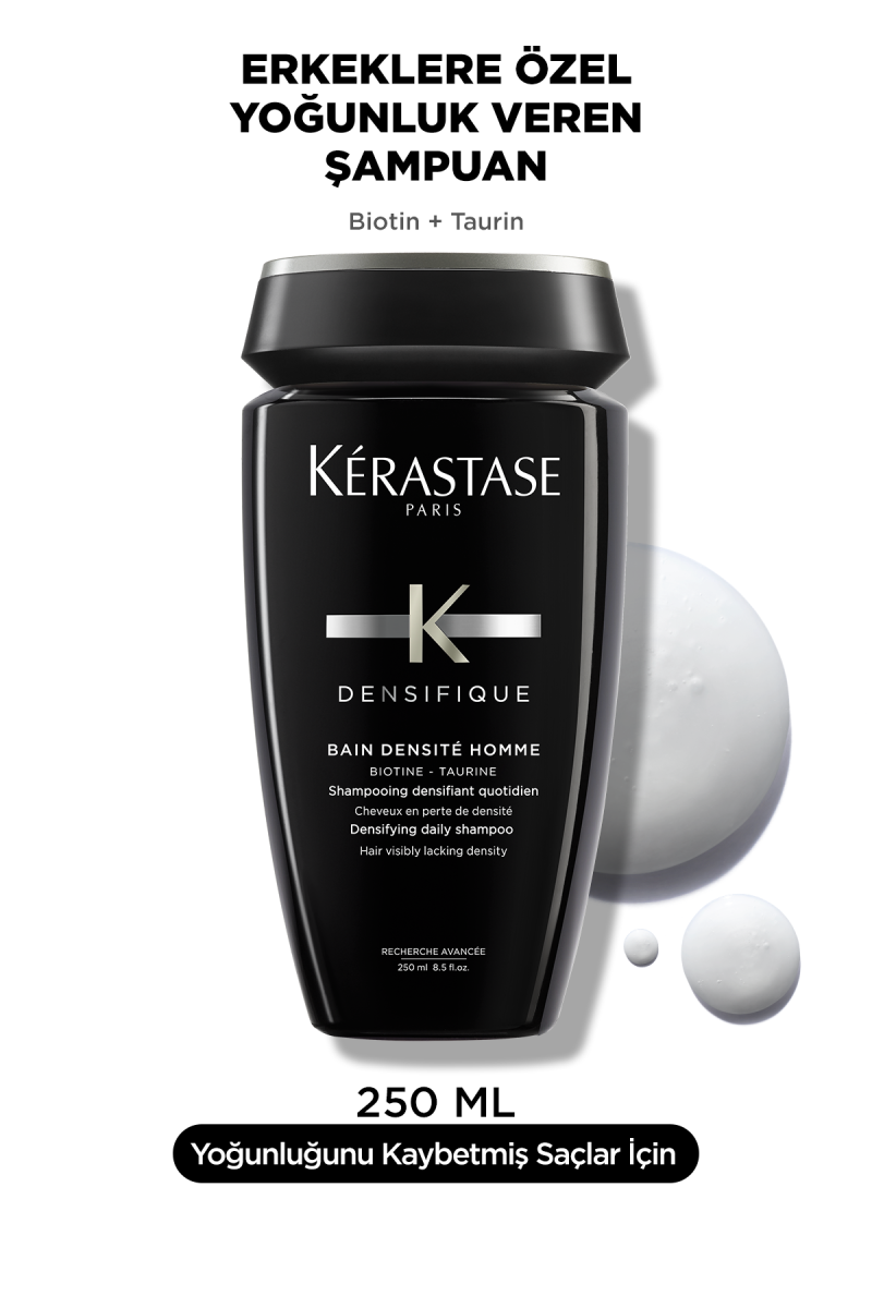 Bain Densifique Homme Erkekler İçin Yoğunluk Kazandıran Şampuan