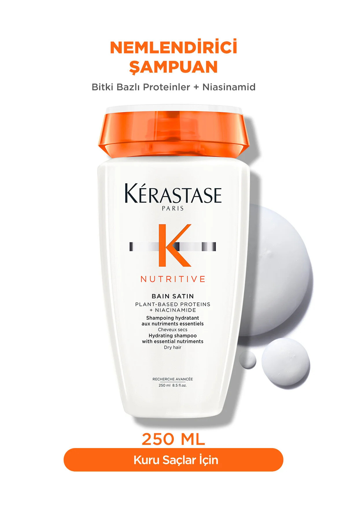 Nutritive Bain Satin Nemlendirici Şampuan 250 ml 250 ml - Görsel 2